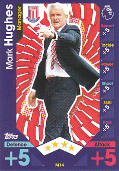 Mark Hughes Stoke City 2016/17 Topps Match Attax Extra Manager #M14